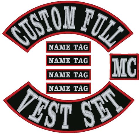 custom biker vest patches.